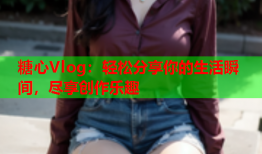 糖心Vlog：轻松分享你的生活瞬间，尽享创作乐趣