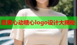 甜蜜心动糖心logo设计大揭秘