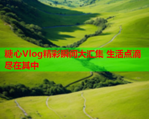 糖心Vlog精彩瞬间大汇集 生活点滴尽在其中