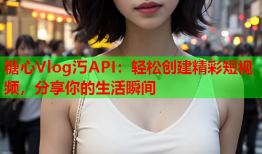 糖心Vlog汅API：轻松创建精彩短视频，分享你的生活瞬间